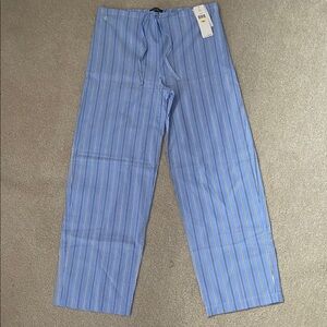 Lauren Ralph Lauren Light Blue Striped Lounge Pants. NWT. Size Medium